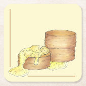 Kekse und Wurst Gravy Koch Diner Restaurant Rechteckiger Pappuntersetzer (Vorderseite)