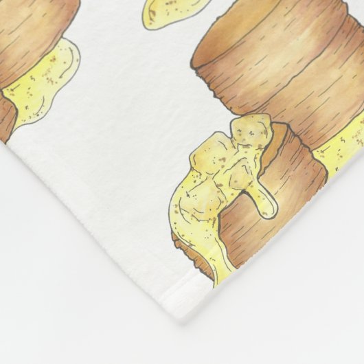 Kekse und Wurst Gravy Südliches Frühstück Küche Fleecedecke (Ecke)