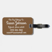 Kekse und Wurst Gravy Südliches Frühstück Küche Gepäckanhänger (Rückseite horizontal)