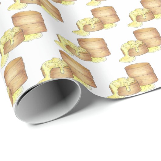 Kekse und Wurst Gravy Südliches Frühstück Küche Geschenkpapier (Rolleneckpunkt)