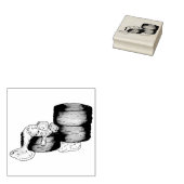 Kekse und Wurst Gravy Südliches Frühstück Küche Gummistempel (Stempel)