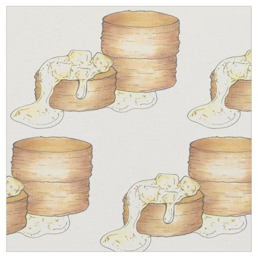 Kekse und Wurst Gravy Südliches Frühstück Küche Stoff (Nahaufnahme)