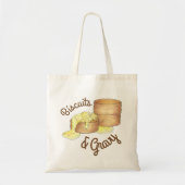 Kekse und Wurst Gravy Südliches Frühstück Küche Tragetasche (Vorne)