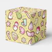 Kekse Weihnachts-Gelbe Gefälligkeitsbox Geschenkschachtel (Rückseite)