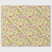 Kekse Weihnachtsgelb Geschenkpapier (Flach)