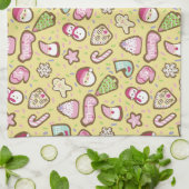 Kekse Weihnachtsgelb Geschirrtuch (Gefaltet)