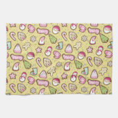 Kekse Weihnachtsgelb Geschirrtuch (Horizontal)