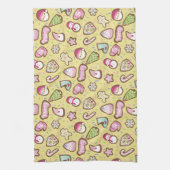 Kekse Weihnachtsgelb Geschirrtuch (Vertikal)