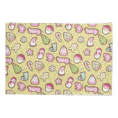 Kekse Weihnachtsgelb Kissenbezug (Rückseite)