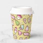 Kekse Weihnachtsgelb Pappbecher (Rechts)