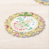 Kekse Weihnachtsgelb Untersetzer (angewinkelt)