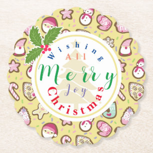 Kekse Weihnachtsgelb Untersetzer