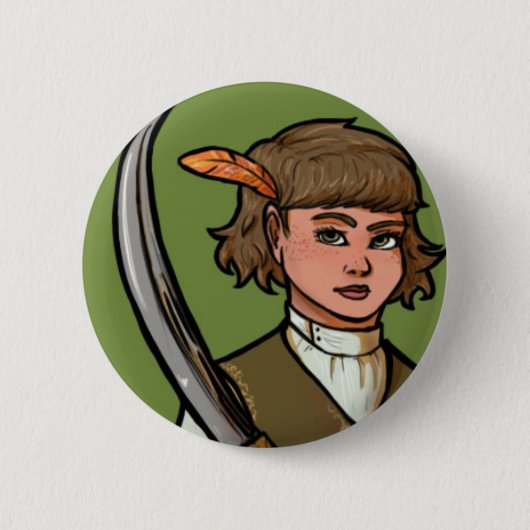 Keladry von Mindelan Knopf Button (Vorderseite)