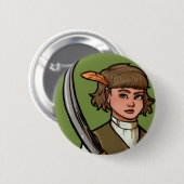 Keladry von Mindelan Knopf Button (Vorne & Hinten)