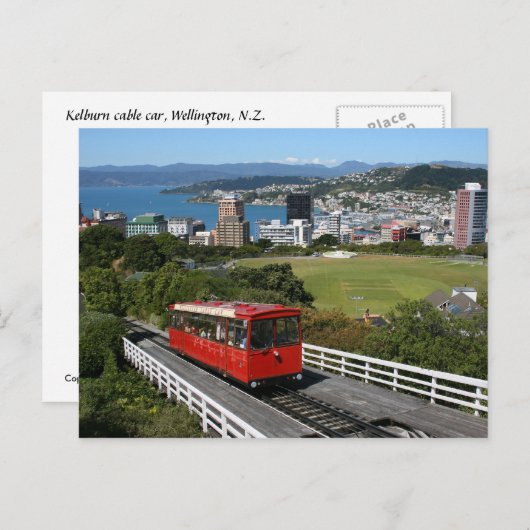 Kelburn Cable Car Postkarte (Vorne/Hinten)