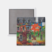 Kelburn Castle Brazilian Art Magnet (Vorderseite/Rückseite)