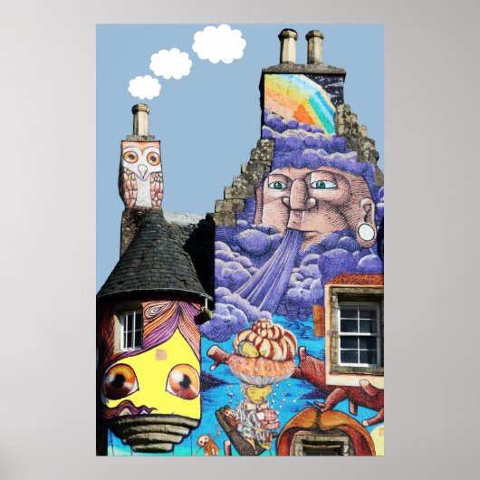 Kelburn Castle Graffiti Project Fairlie Scotland Poster (Vorne)
