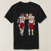 Kelce und Mahomes T-Shirt (Design vorne)