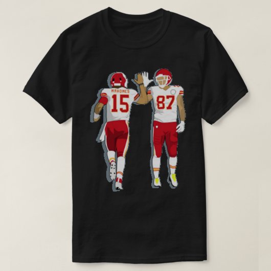 Kelce und Mahomes T-Shirt (Design vorne)