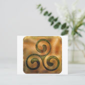 Kelchspirale Postkarte (Stehend Vorderseite)