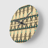 Kele ~ Sparrow Runde Wanduhr (Winkel)