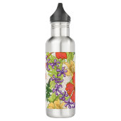 Keleah Tropical Hawaiian Hibiskus und Orchideen Edelstahlflasche (Links)