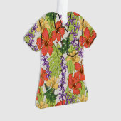 Keleah Tropical Hawaiian Hibiskus und Orchideen Ornament (Vorderseite)