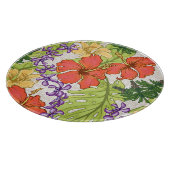 Keleah Tropical Hawaiian Hibiskus und Orchideen Schneidebrett (Ecke)