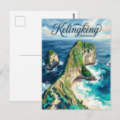 Kelingking Beach Indonesien Postkarte (Vorne/Hinten)
