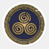 KELKREIS DER WIRBEL RUNDER AUFKLEBER (Vorderseite)