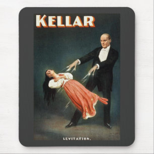 Kellar der Magier Levitation - Vintage Anzeige Mousepad