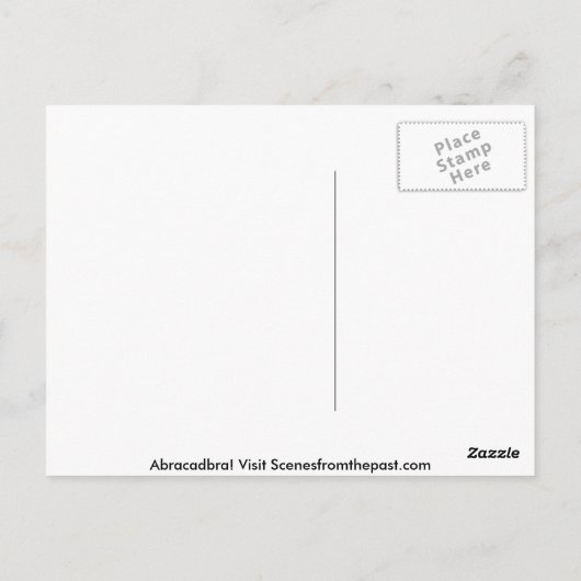 Kellar Der Vintage Magier Postkarte (Rückseite)