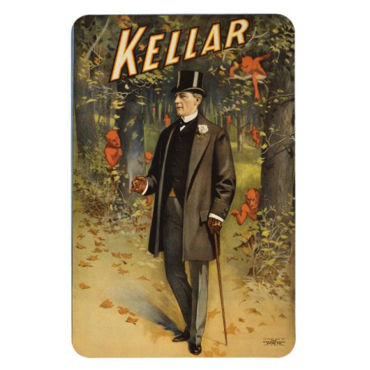 Kellar der Zauberer Ein Spaziergang im Wald Magnet (Vertikal)