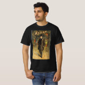 Kellar, der Zauberer, geht in das "Woods Magic Pos T-Shirt (Vorne ganz)