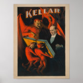 Kellar Devil and Demos with Magic Book Poster (Vorne)