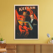 Kellar Devil and Demos with Magic Book Poster Leinwanddruck (Insitu (Wohnzimmer))