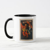 Kellar Devil and Demos with Magic Book Poster Tasse (Links)