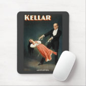 Kellar die Magier-Levitation - Vintage Anzeige Mousepad (Mit Mouse)