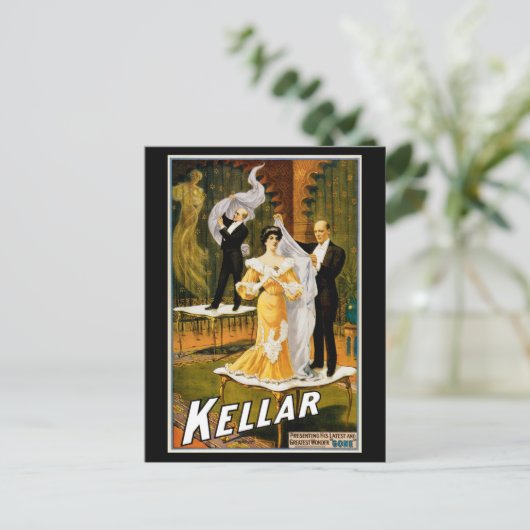 Kellar ~ "Gone" Postkarte (Stehend Vorderseite)