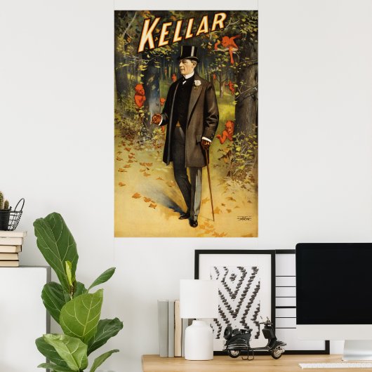 Kellar im Wald mit Dämonen Poster (Heimbüro)
