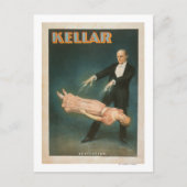Kellar Levitation Magic Poster #1 Postkarte (Vorderseite)
