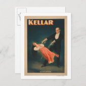 Kellar Levitation Magic Poster #2 Postkarte (Vorne/Hinten)