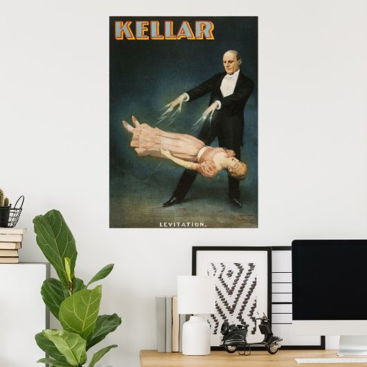 Kellar Levitation Poster (Heimbüro)