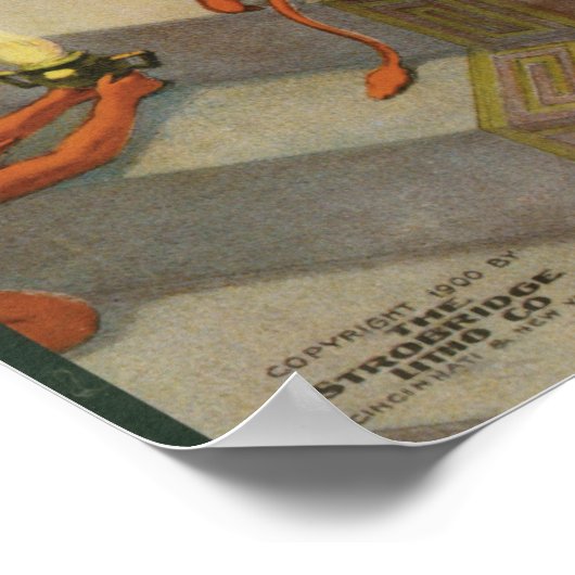 Kellar Levitation Vintag Magician Werbung Poster (Ecke)