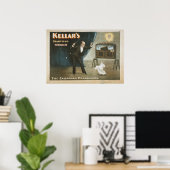 KELLAR Magician Illusionist VAUDEVILLE Poster (Heimbüro)