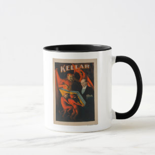 Kellar Teufel und Dämonen mit Magiebuchposter Tasse