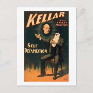 Kellar the Magician - Selbstzerstörung - Vintag Postkarte