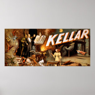 Kellar the Magician Vintage Poster - paranormal