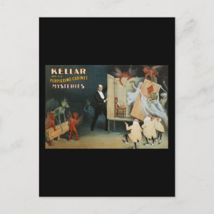 Kellar und sein verblüffendes Kabinettsgeheimnis Postkarte