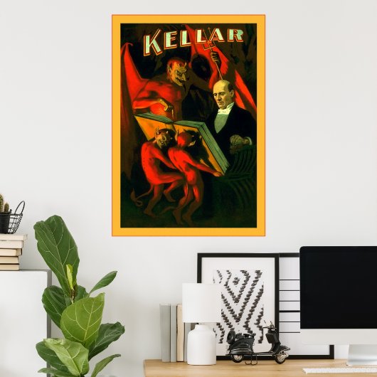Kellar ~ Vintag Magician Poster (Heimbüro)
